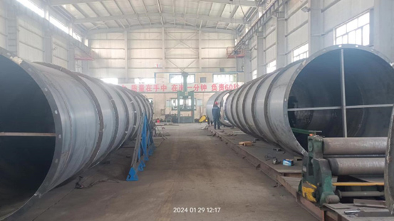 呼圖壁柏楊河煤礦主扇三通及風(fēng)道制作安裝