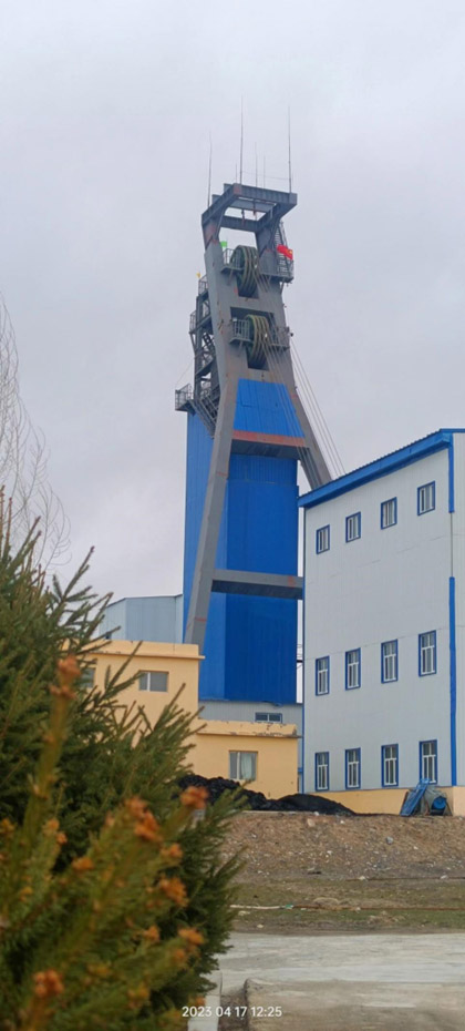 哈巴河華泰黃金5號(hào)井更換首尾繩